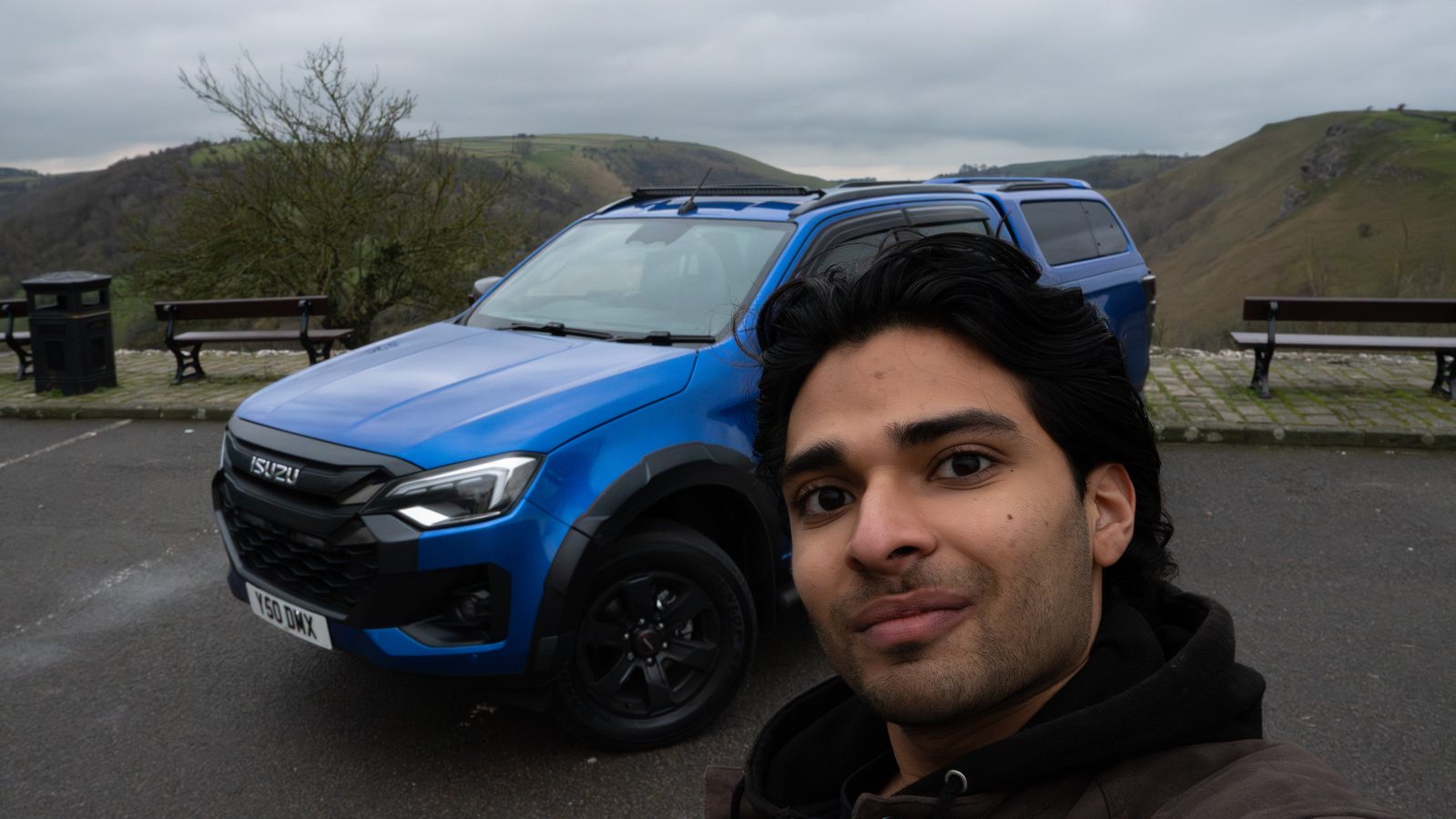 Sachin Shaw with the Isuzu D-Max V-Cross